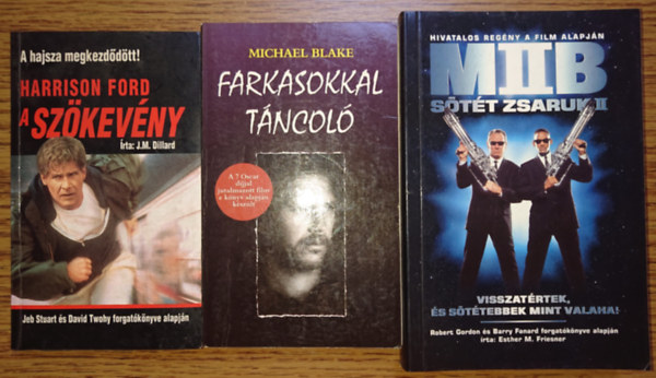 3 filmes knyv az ezredfordulrl: Farkasokkal tncol, A szkevny, Man in Black II.