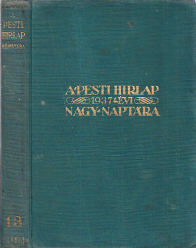 A Pesti Hirlap naptra 1937.