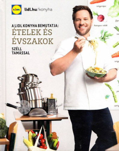2 db Lidl szakácskönyv: Ételek és évszakok + Megint segít a séf