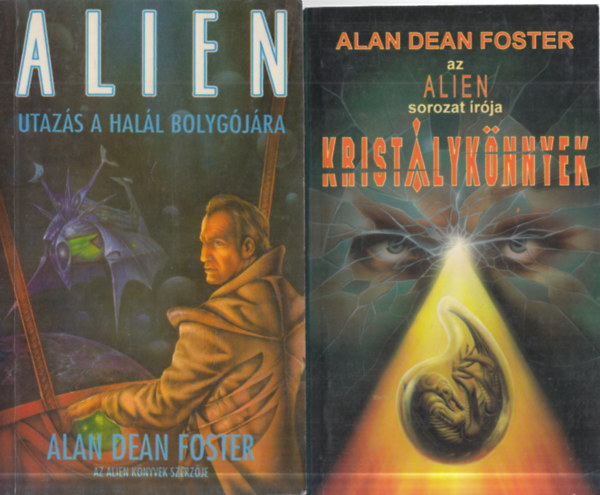 2 db. sci-fi (Alien- Utaz�s a hal�l bolyg�j�ra + Krist�lyk�nnyek)