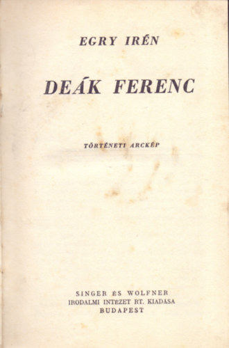 Dek Ferenc - Trtneti arckp