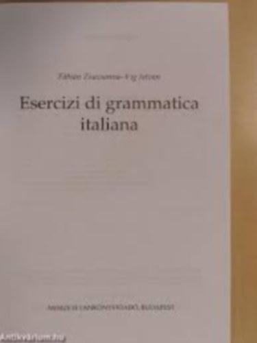 Esercizi di grammatica italiana NT-41199