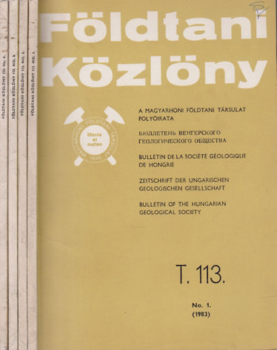 Fldtani Kzlny 1983/1-4.