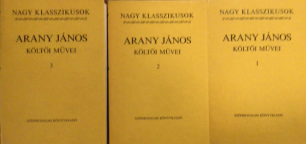 Arany J�nos k�lt�i m�vei I-III.