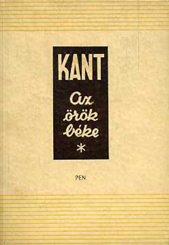 Immanuel Kant - Az rk bke