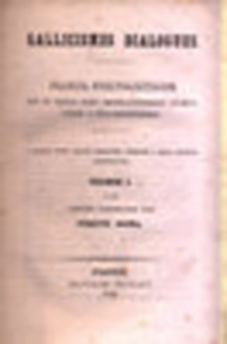 Gallicismes dialogues (Francia nyelvsaj�ts�gok)