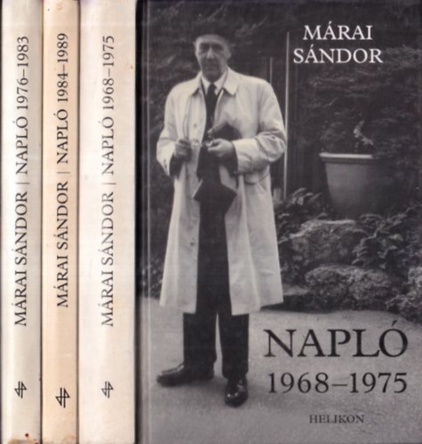 3 db M�rai S�ndor napl�: Napl� 1968-1975 + Napl� 1976-1983 + Napl� 1984-1989