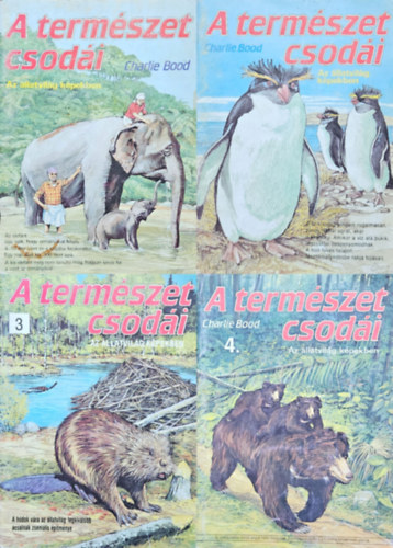 4 db a Termszet csodi sorozatbl: A termszet csodi 1., 2., 3., 4. ktet