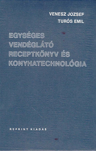 Egysges vendglt receptknyv s konyhatechnolgia