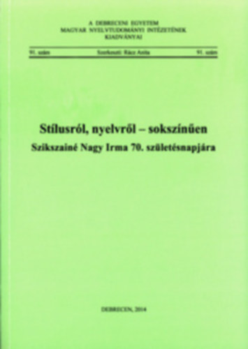 St�lusr�l, nyelvr�l - soksz�n�en