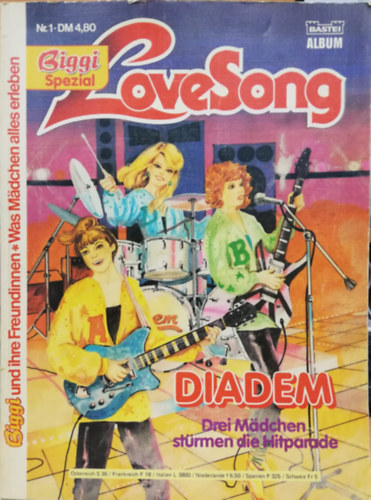 Biggi Spezial Nr. 1. Love Song. Diadem. Drei Mdchen strmen die Hitparade