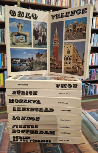 Szerk.: Borsai Lip�tn�, Fajth Tibor, �r�gdi Gy�rgy, Vink� J�zsef, Szathm�ri G�bor, Csath� Istv�n, Ember M�ria, Wellner Istv�n, Lindner L�szl� - 10 db Panor�ma �tik�nyv, K�NYVMENT� AJ�NLAT: Oslo, Velence, R�ma, Z�rich, Moszkva, Leningrad, London, Rotterdam, Berlin az NDK f�v�rosa