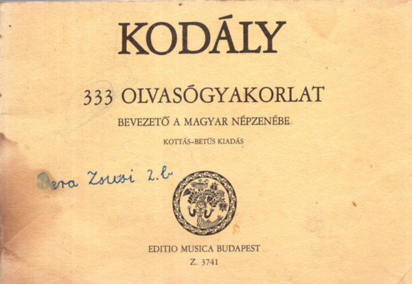 Kodly Zoltn 333 olvasgyakorlat