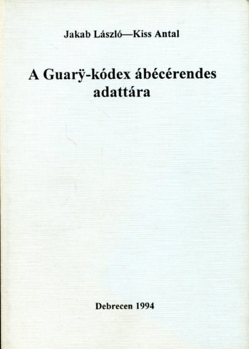 A Guary-K�dex �b�c�rendes adatt�ra