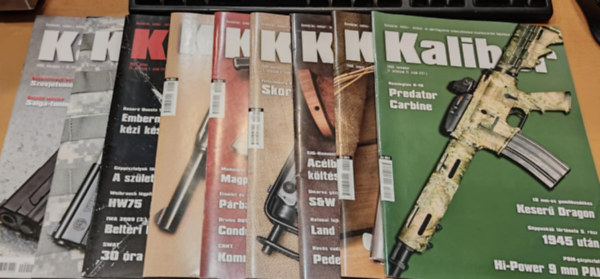 9 db Kaliber (nvdelmi, vadsz-, katonai s sportfegyverek szaklapja), szrvnyszmok (Lapszmok a termklapon)(Direx Media Kft.)