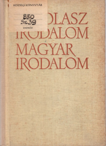 Olasz irodalom, magyar irodalom