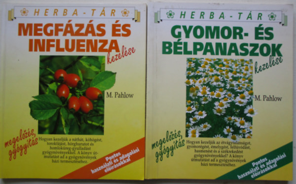 Mannfried Pahlow - 2 db Herba-tr: Megfzs s influenza + Gyomor- s blpanaszok kezelse