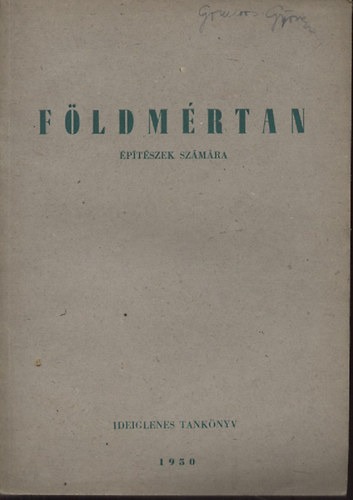 F�ldm�rtan �p�t�szek sz�m�ra