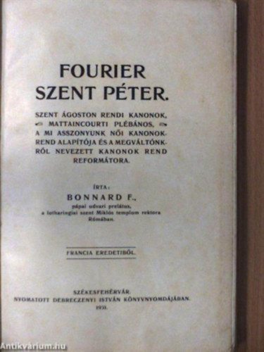 Fourier Szent Pter