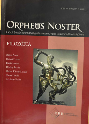 Orpheus Noster 2015. VII.�vfolyam 1.sz�m