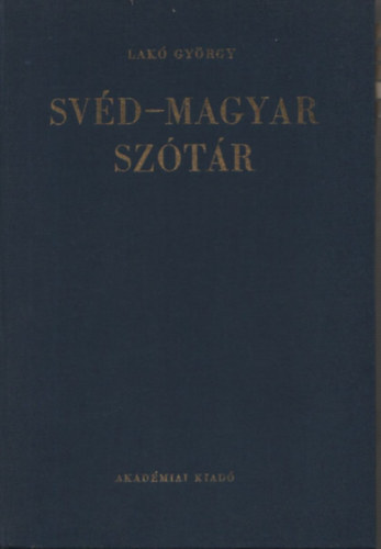 Akad�miai sv�d-magyar sz�t�r