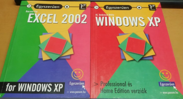 Excel 2002 for Windows XP + Windows XP: Professional s Home Edition verzik (2 ktet)