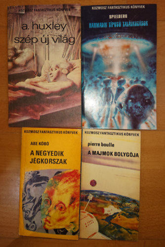 4 sci-fi klasszikus: A negyedik jgkorszak, A majmok bolygja, Szp j vilg, Harmadik tpus tallkozsok