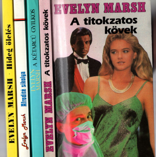 4 db Evelyn Marsh: Hideg lels, A titokzatos kvek, A ktarc gyilkos, Afrodit sikolya.