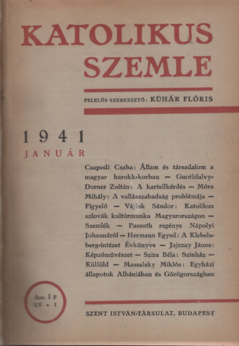 Katolikus szemle 1941.