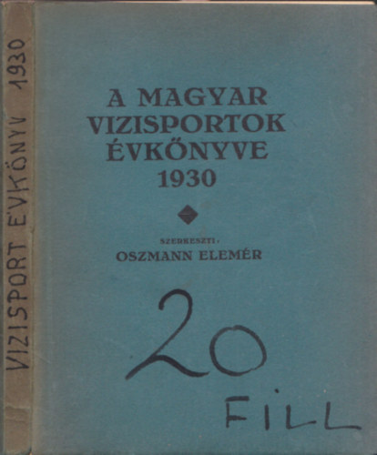 A magyar vzisportok vknyve 1930