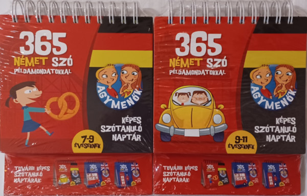 Agymenk - Kpes sztanul naptr - 365 nmet sz pldamondatokkal - 7-9 veseknek + Agymenk - Kpes sztanul naptr - 365 nmet sz pldamondatokkal - 9-11 veseknek (2 m)