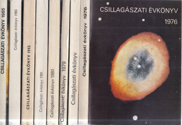 8 db. Csillag�szati �vk�nyv (1976, 1978, 1979, 1980, 1981, 1982, 1983, 1985)