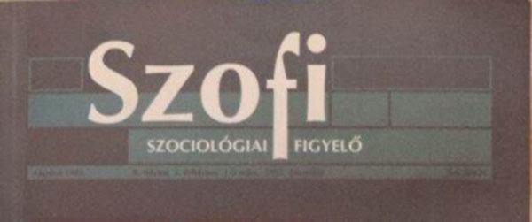 Szofi - Szociolgiai Figyel - 1999. november