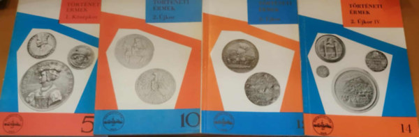 4 db rengyjts, Huszr Lajos: Trtneti rnek I. Kzpkor (5) + Trtneti rmek 2. jkor (10) + Trtneti rmek 2. jkor (12) + Trtneti rmek 2. jkor IV. (14)
