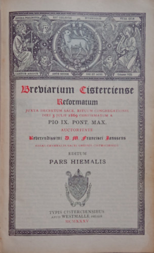 Breviarium Cisterciense - Pars Hiemalis