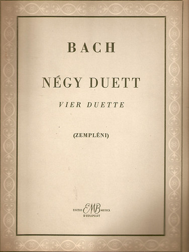 Ngy duett - Vier Duette (Zemplni)