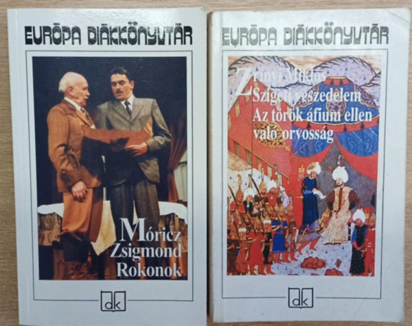 2 db az Eur�pa Di�kk�nyvt�r sorozatb�l: Rokonok - Sziget veszedelem / Az t�r�k �fium ellen val� orvoss�g