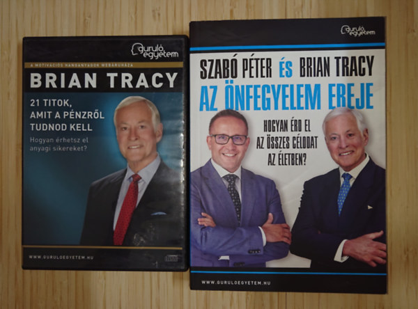 Brian Tracy csomag - k�nyv + DVD: Az �nfegyelem ereje, 21 titok, amit a p�nzr�l tudnod kell