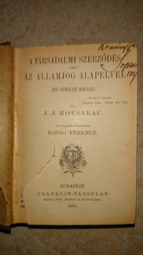 A trsadalmi szerzds vagy az llamjog alapelvei