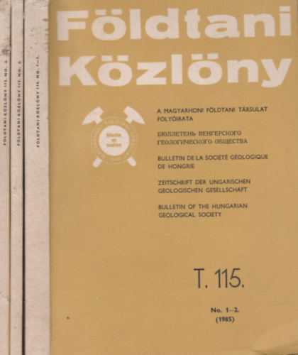 Fldtani Kzlny 1985/1-4. (3 ktetben)