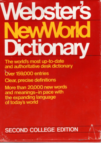 Webster's New World Dictionary (Second College Edition)