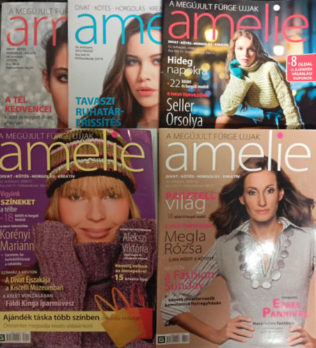 A megjult frge ujjak - Amelie (5 darab) 52. vfolyam 2008/10,11,12 56.vfolyam 2012/Tl, Tavasz