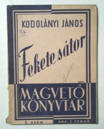 Fekete stor (Magvet Knyvtr) - I. kiads