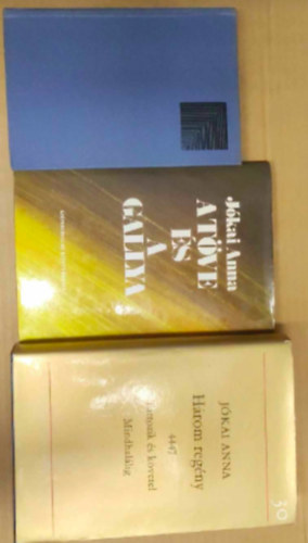 3 db Jkai Anna knyv : - A labda - A tve s a gallya - Hrom regny: 4447, Tartozik s kvetel, Mindhallig