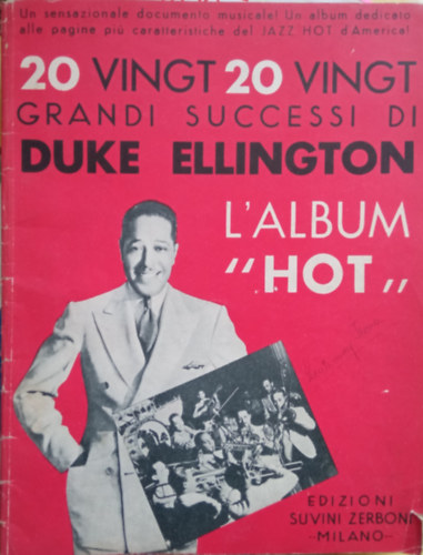 20 vingt grandi successi di Duke Ellington l'Album "HOT" (zongorakotta)