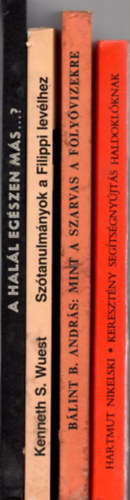 4 db vallsi knyv:Mint a szarvas a folyvizekre +Keresztny segtsgnyjts haldoklknak +A hall egszen ms...? +Sztanulmnyok a Filippi-levlhez.