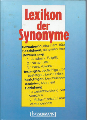 Lexikon der Synonyme (szinonima sztr)