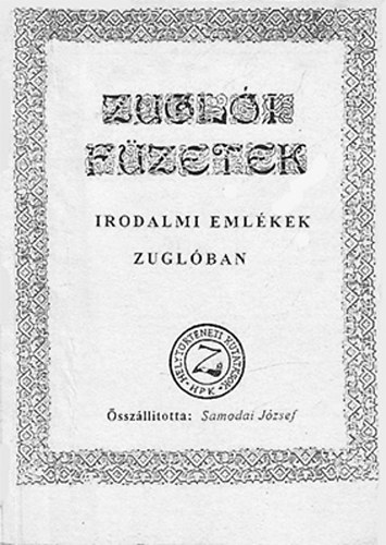 Samodai Jzsef - Irodalmi emlkek Zuglban - Zugli fzetek - Kzirat