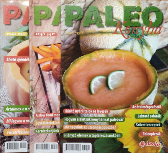 Szendi Gábor  (főszerk.) - Paleo Konyha, 2014/1. + 2015/1., 3. (3 szórványszám)