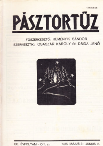 Psztortz XXI. vf. 10-11. szm (1935. mjus 31. - jnius 15.)